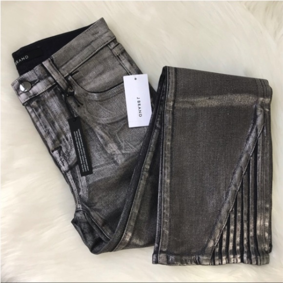 J Brand Foiled Chrome NWT - Picture 6 of 6
